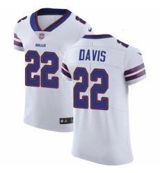 Men's Nike Buffalo Bills #22 Vontae Davis White Vapor Untouchable Elite Player NFL Jersey