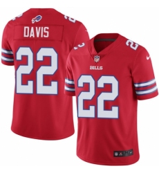 Youth Nike Buffalo Bills #22 Vontae Davis Limited Red Rush Vapor Untouchable NFL Jersey