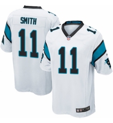 Men's Nike Carolina Panthers #11 Torrey Smith Game White NFL Jersey