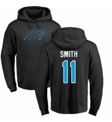 NFL Nike Carolina Panthers #11 Torrey Smith Black Name & Number Logo Pullover Hoodie