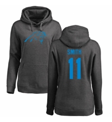 NFL Women's Nike Carolina Panthers #11 Torrey Smith Ash One Color Pullover Hoodie