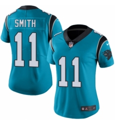 Women's Nike Carolina Panthers #11 Torrey Smith Blue Alternate Vapor Untouchable Elite Player NFL Jersey