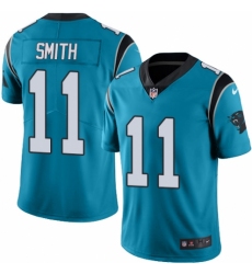 Youth Nike Carolina Panthers #11 Torrey Smith Limited Blue Rush Vapor Untouchable NFL Jersey