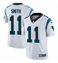 Youth Nike Carolina Panthers #11 Torrey Smith White Vapor Untouchable Limited Player NFL Jersey