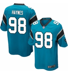 Men's Nike Carolina Panthers #98 Marquis Haynes Game Blue Alternate NFL Jersey