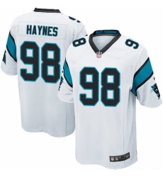 Men's Nike Carolina Panthers #98 Marquis Haynes Game White NFL Jersey