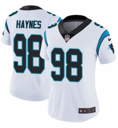Women's Nike Carolina Panthers #98 Marquis Haynes White Vapor Untouchable Elite Player NFL Jersey
