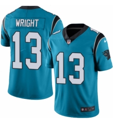 Men's Nike Carolina Panthers #13 Jarius Wright Limited Blue Rush Vapor Untouchable NFL Jersey