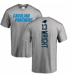 NFL Nike Carolina Panthers #13 Jarius Wright Ash Backer T-Shirt