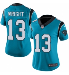Women's Nike Carolina Panthers #13 Jarius Wright Blue Alternate Vapor Untouchable Elite Player NFL Jersey