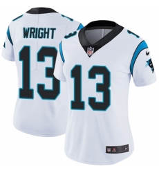 Women's Nike Carolina Panthers #13 Jarius Wright White Vapor Untouchable Limited Player NFL Jersey