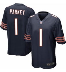 Men's Nike Chicago Bears #1 Cody Parkey Game Navy Blue Team Color NFL Jersey