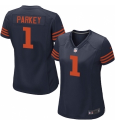Women's Nike Chicago Bears #1 Cody Parkey Game Navy Blue Alternate NFL Jersey