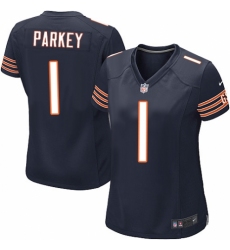 Women's Nike Chicago Bears #1 Cody Parkey Game Navy Blue Team Color NFL Jersey