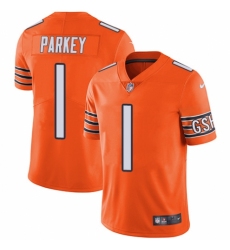 Youth Nike Chicago Bears #1 Cody Parkey Limited Orange Rush Vapor Untouchable NFL Jersey