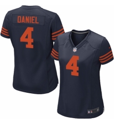 Women's Nike Chicago Bears #4 Chase Daniel Game Navy Blue Alternate NFL Jersey
