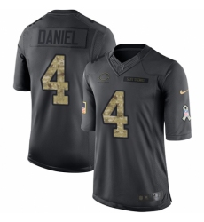 Youth Nike Chicago Bears #4 Chase Daniel Limited Black 2016 Salute to Service NFL Jersey