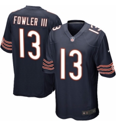 Men's Nike Chicago Bears #13 Bennie Fowler III Game Navy Blue Team Color NFL Jersey