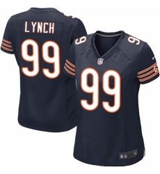 Women's Nike Chicago Bears #99 Aaron Lynch Game Navy Blue Team Color NFL Jersey