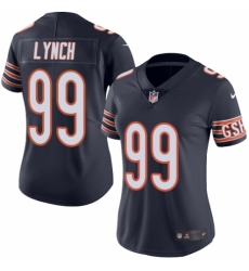 Women's Nike Chicago Bears #99 Aaron Lynch Navy Blue Team Color Vapor Untouchable Elite Player NFL Jersey