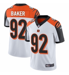 Youth Nike Cincinnati Bengals #92 Chris Baker White Vapor Untouchable Elite Player NFL Jersey