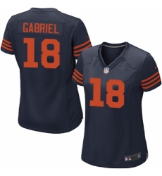 Women's Nike Chicago Bears #18 Taylor Gabriel Game Navy Blue Alternate NFL Jersey