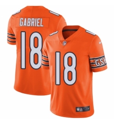 Youth Nike Chicago Bears #18 Taylor Gabriel Limited Orange Rush Vapor Untouchable NFL Jersey