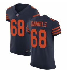 Men's Nike Chicago Bears #68 James Daniels Navy Blue Alternate Vapor Untouchable Elite Player NFL Jersey