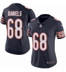 Women's Nike Chicago Bears #68 James Daniels Navy Blue Team Color Vapor Untouchable Elite Player NFL Jersey