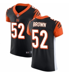 Men's Nike Cincinnati Bengals #52 Preston Brown Black Team Color Vapor Untouchable Elite Player NFL Jersey