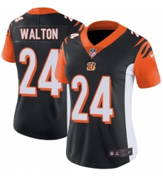 Women's Nike Cincinnati Bengals #24 Mark Walton Black Team Color Vapor Untouchable Elite Player NFL Jersey