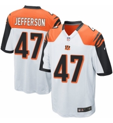 Men's Nike Cincinnati Bengals #47 Malik Jefferson Game White NFL Jersey