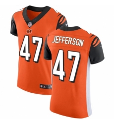 Men's Nike Cincinnati Bengals #47 Malik Jefferson Orange Alternate Vapor Untouchable Elite Player NFL Jersey
