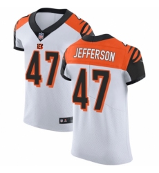 Men's Nike Cincinnati Bengals #47 Malik Jefferson White Vapor Untouchable Elite Player NFL Jersey