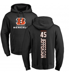 NFL Nike Cincinnati Bengals #45 Malik Jefferson Black Backer Pullover Hoodie