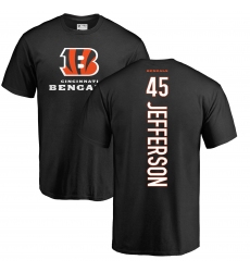 NFL Nike Cincinnati Bengals #45 Malik Jefferson Black Backer T-Shirt