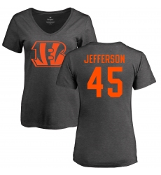 NFL Women's Nike Cincinnati Bengals #45 Malik Jefferson Ash One Color T-Shirt