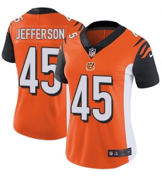 Women's Nike Cincinnati Bengals #45 Malik Jefferson Orange Alternate Vapor Untouchable Limited Player NFL Jersey