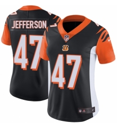 Women's Nike Cincinnati Bengals #47 Malik Jefferson Black Team Color Vapor Untouchable Limited Player NFL Jersey
