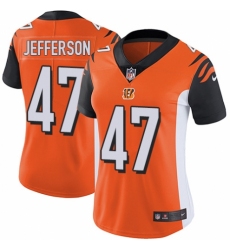 Women's Nike Cincinnati Bengals #47 Malik Jefferson Orange Alternate Vapor Untouchable Limited Player NFL Jersey