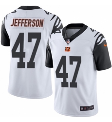 Youth Nike Cincinnati Bengals #47 Malik Jefferson Limited White Rush Vapor Untouchable NFL Jersey