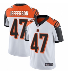 Youth Nike Cincinnati Bengals #47 Malik Jefferson White Vapor Untouchable Limited Player NFL Jersey