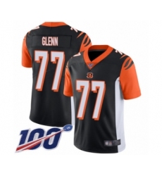 Men's Cincinnati Bengals #77 Cordy Glenn Black Team Color Vapor Untouchable Limited Player 100th Season Football Jersey