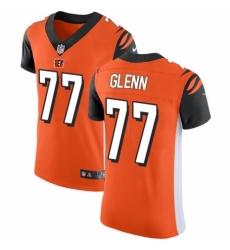 Men's Nike Cincinnati Bengals #77 Cordy Glenn Orange Alternate Vapor Untouchable Elite Player NFL Jersey