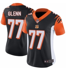 Women's Nike Cincinnati Bengals #77 Cordy Glenn Black Team Color Vapor Untouchable Elite Player NFL Jersey