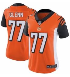Women's Nike Cincinnati Bengals #77 Cordy Glenn Orange Alternate Vapor Untouchable Elite Player NFL Jersey