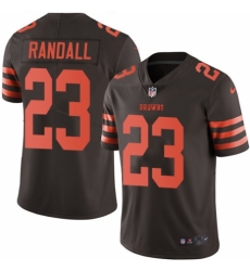 Men's Nike Cleveland Browns #23 Damarious Randall Elite Brown Rush Vapor Untouchable NFL Jersey