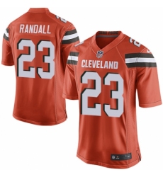 Men's Nike Cleveland Browns #23 Damarious Randall Game Orange Alternate NFL Jersey