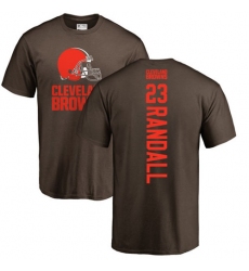 NFL Nike Cleveland Browns #23 Damarious Randall Brown Backer T-Shirt