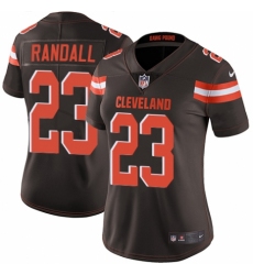 Women's Nike Cleveland Browns #23 Damarious Randall Brown Team Color Vapor Untouchable Elite Player NFL Jersey